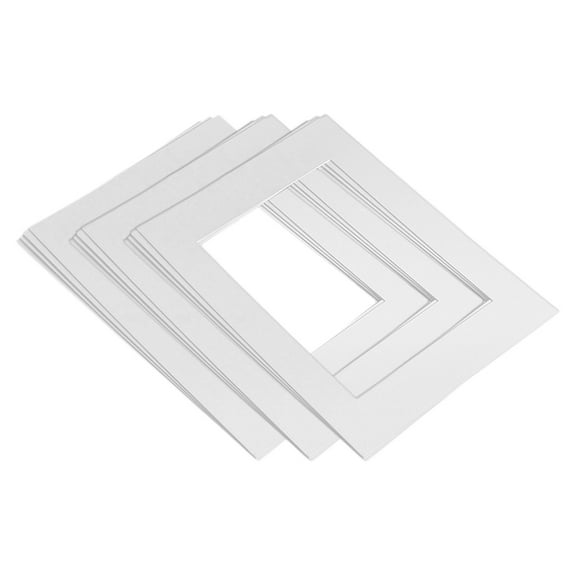 TOYMYTOY 15Pcs White Picture Frame Matting Pre-Cut Photo Backing Board for Photo Frames