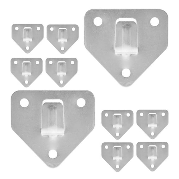 unbranded 15 Pcs Fire Extinguisher Wall Bracket Mounting Holder Door Hook Silver