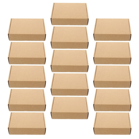 unbranded 15 Pcs Kraft Paper Box Moving Boxes Medium and Large Shipping Postbox Shirt for Presents Bridesmaid