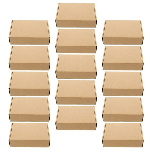 unbranded 15 Pcs Kraft Paper Box Moving Boxes Medium and Large Shipping Postbox Shirt for Presents Bridesmaid