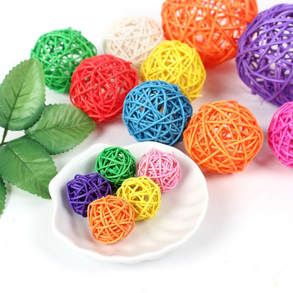 Moluckfu Sphere Decorative Ball Purple 15Pcs 2x2x2in