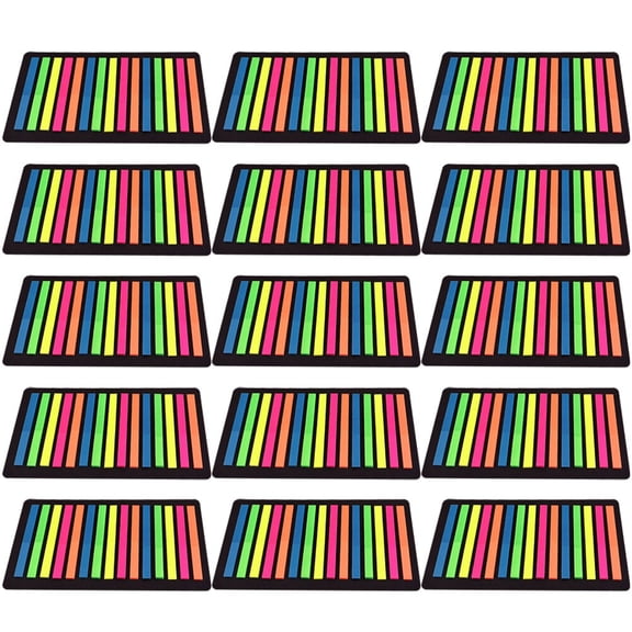 unbranded 15 Sheets Highlight Strips Mark Accessory Thin Highlighters