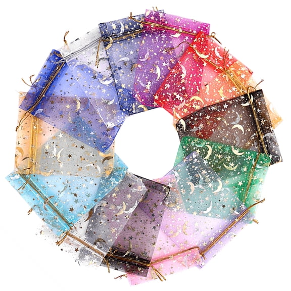 unbranded 150 Pcs  Drawstring Organza Gift Bags Chic Candy Bags Party Wedding Favor Bags