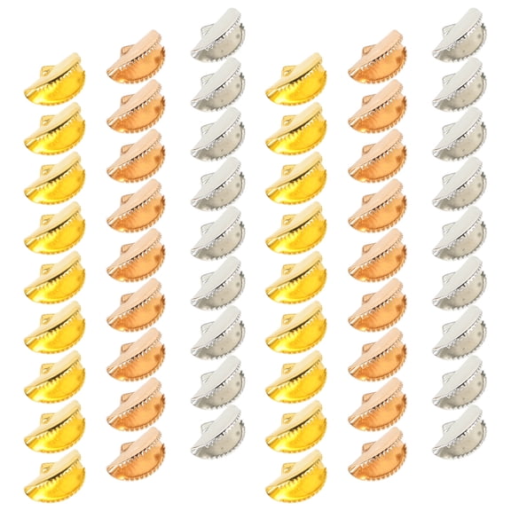 unbranded  150 Pcs Ribbon Clamps Metal End for Jewelry Making Crimps Kit