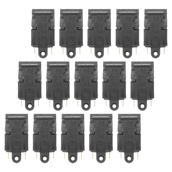 unbranded 15pcs Electric Kettle Thermostat Switch Accessories Temperature Controller Switch Steam Pressure Jump Switch Black 250V 16A