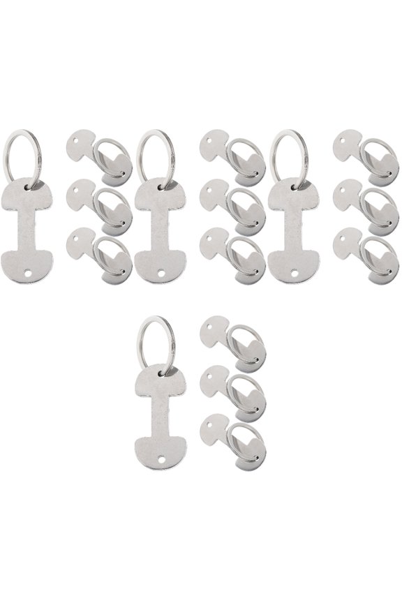 Metal Trolley Remover Zinc Alloy Trolley Tokens 16Pcs