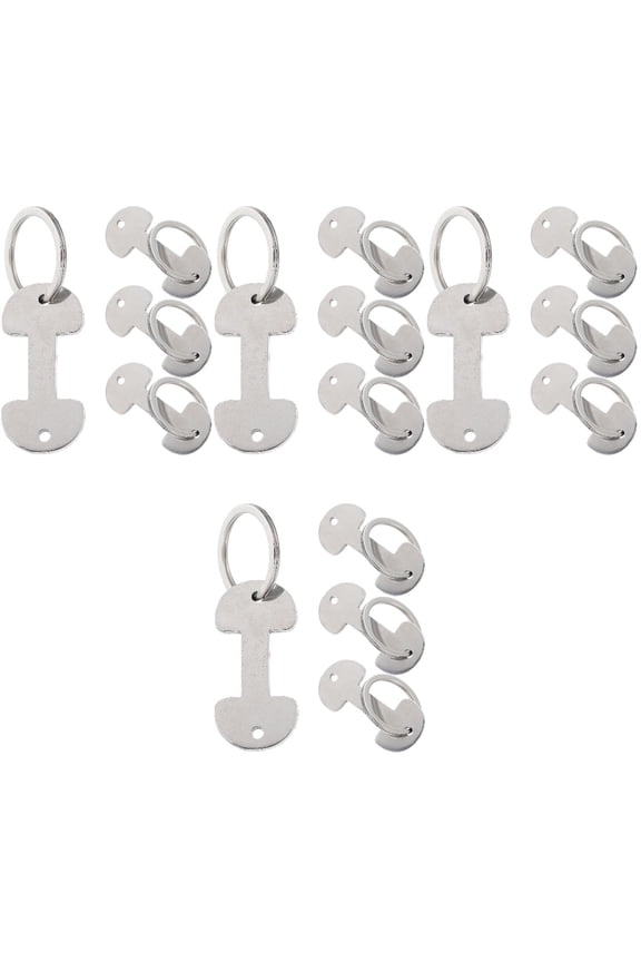 16 Pcs  Trolley Tokens Keychain Shopping Trolley Tokens Pendant Tokens Key Buckle Trolley Tokens Key Ring