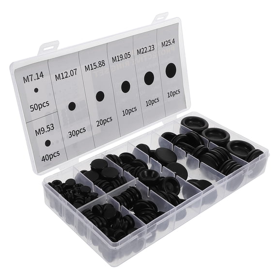 LITINKIMI Electrical Boxes Rubber Grommet Kit Rubber 170PCS For Wiring