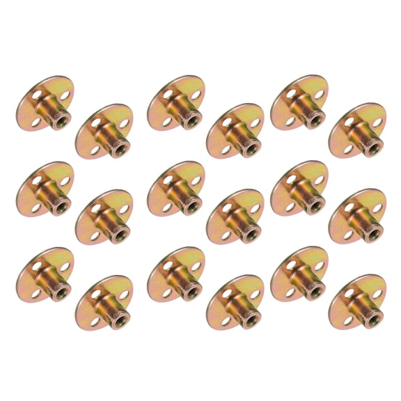 FONDOTIN 18-Piece Furniture Repair Screws and Nuts Set, Iron Brown Hardware Kit for Home Assembly and Projects