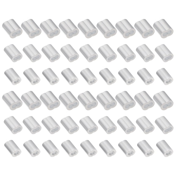 180 Pcs Aluminum Wire Rope Sleeves Double Hanging Cord Crimps for Cable Repair, Projects and Secure Wire Fastening