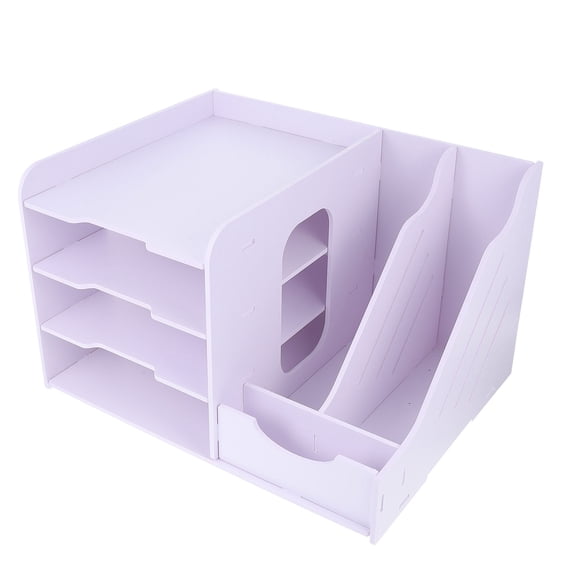 unbranded 1PC Multi-layer File Rack Office File Storage Sorting Rack Office Desktop Organizer