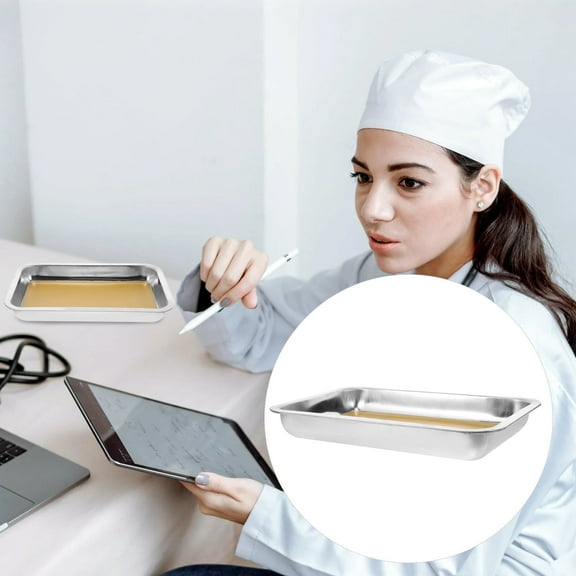 TEHAUX Stainless Steel Dissection Tray Yellow Tehaux Versatile Lab Use