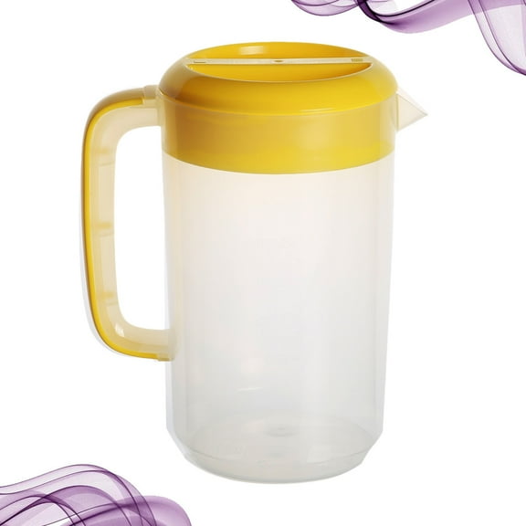 TEHAUX Multi-Color Plastic Water Pitcher for Fresh Beverages with Easy Pouring Spout and Design