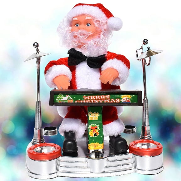 HEANUJJ Musical Santa Claus Decoration Assorted Color Battery Operated Holiday Figurine