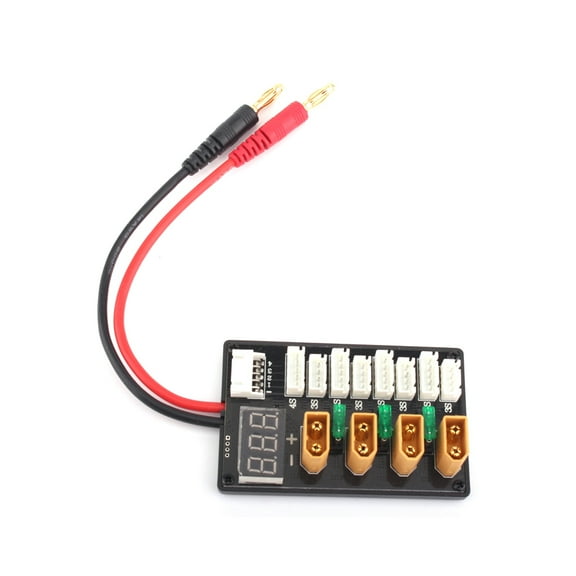 unbranded 1Pc XT60 Parallel Charging Board Parallel Charging Adaptor Board for Battery (Black)