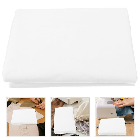 Milisten White Fusible Interfacing Non-Woven Fabric for Sewing Easy to Cut and Fuse Durable Craft Material