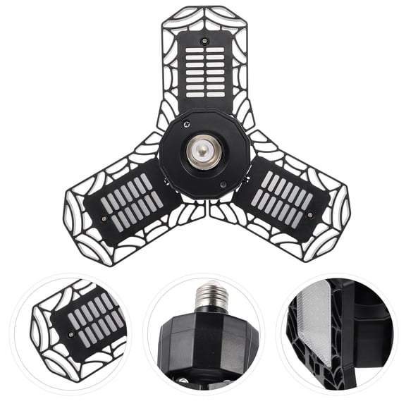 LITINKIMI Multi Purpose Garage Lighting Fixture Black 1Pack