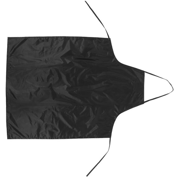 TEHAUX Waterproof Black Cooking Apron Heavy Duty Oil Resistant for Baking Dishwashing and Kitchen Work