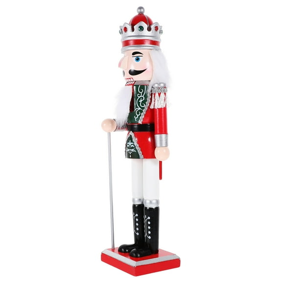 TEHAUX Traditional Christmas Nutcracker Statue Decor, 1 Piece Holiday Figurine for Home and Office Decoration