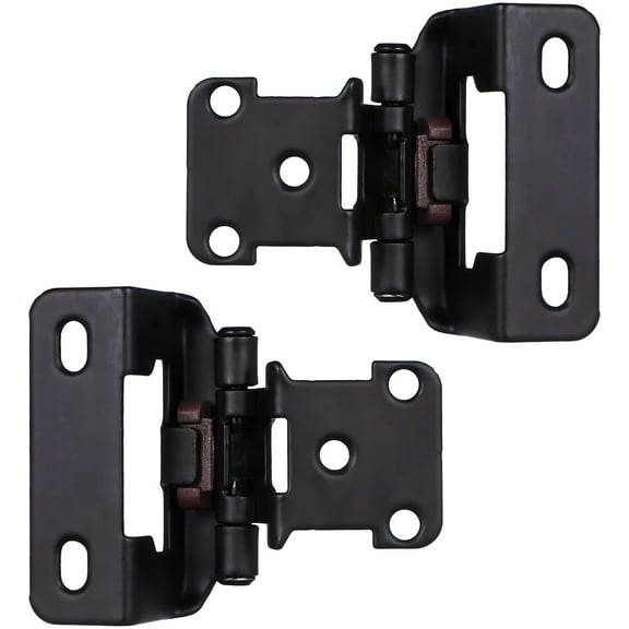 TEHAUX Soft Close Door Hinge Set for Kitchen Cabinets Full Overlay 1/2 Half Cover Easy Install 2 Pieces