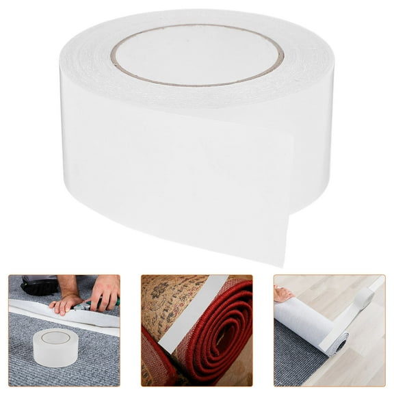 HEANUJJ Double Sided Carpet Tape Heavy Duty Adhesion for Rugs and Mats White