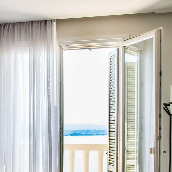 TEHAUX Clear Acrylic Curtain Pull Rod for Home Window Drapery, and Elegant Design, Easy to Install