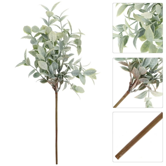 TEHAUX Green Artificial Plant Stems Faux Greenery for Home Decor Indoor Outdoor Decoration
