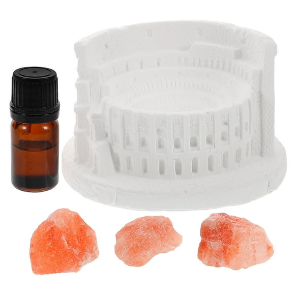 unbranded 1Set Natural Salt Crystal Aromatherapy Diffuser Stone Set Aroma Stone for Home Office Car for Tumbling Cabbing Crystal Decoration