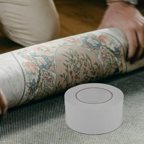 AURARMLET White Heavy Duty Carpet Tape Double Sided Adhesive for Rugs and Safety Flooring