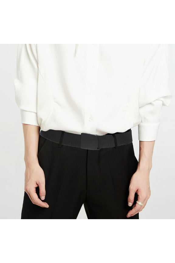 Stylish Black Genuine Belt with Compartment for Secure Storage at Home