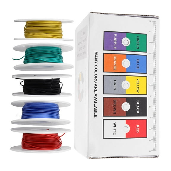 OFFIGAM Temperature Resistant Silicone Wire Assorted Colors Flexible Electrical Insulation Wire for Electronics