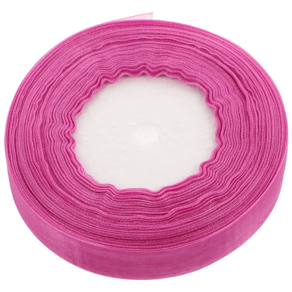 WHAMVOX Purple Organza Ribbon for Decorating Made of Smooth Shiny Polyester 2CM