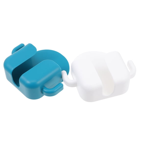 Masteelf Orange ABS Wall Mountable Phone Storage Rack for Electronics, Set of 2, and Space-Saving Organizer