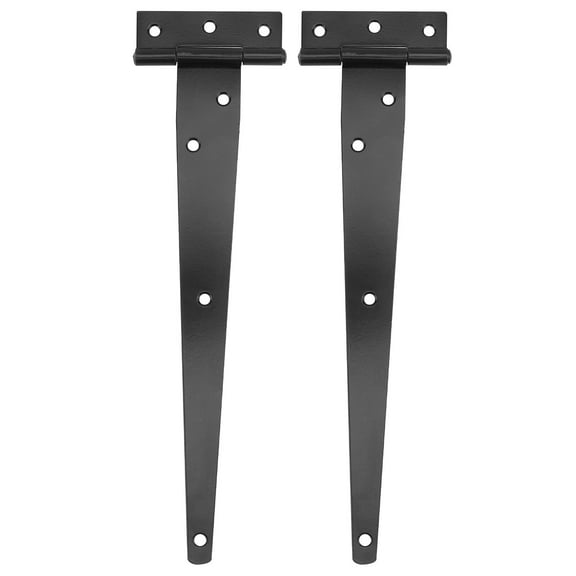 unbranded 2 PCS T-shaped Hinge Heavy Duty Tee Latch Barn Black Door Hinges
