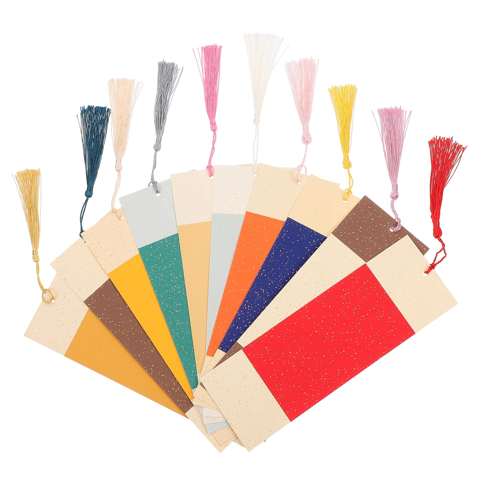 WEUVEB 20 Pieces Assorted Color Bookmarks with Tassel Pendants, and ...