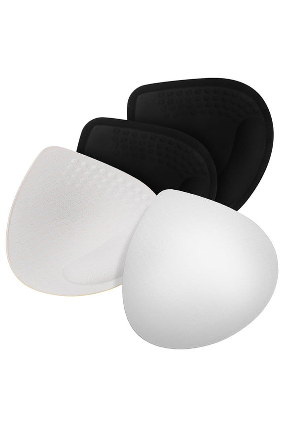 Bra Cup Inserts Black 2 Pairs Soft Bra Pads for Women Fullness Comfort Everyday Wear