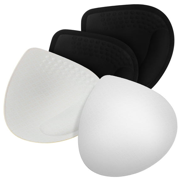 FONDOTIN Bra Cup Inserts Black 2 Pairs Soft Bra Pads for Women Fullness Comfort Everyday Wear