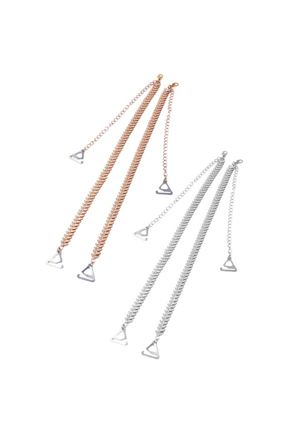 2 Pairs Invisible Underwear Shoulder Straps Underwire Clear Bra Adjustable