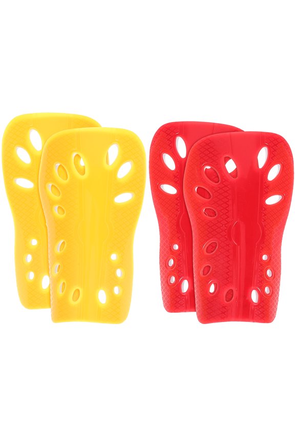 Shin Guards Collision Pain Reduction Plastic 2 Pairs 5.1x3.9in