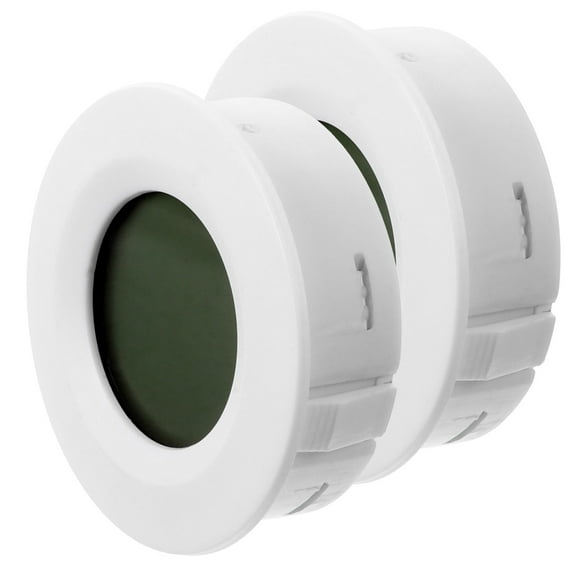 unbranded  2 Pc Digital Humidity Meter Thermostats Temp and Monitor Thermometer White