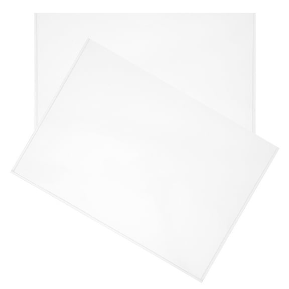 2 Pcs Clear Adhesive Pockets for Planners A4 Transparent File Holder Card Protective Sleeve Office Supplies