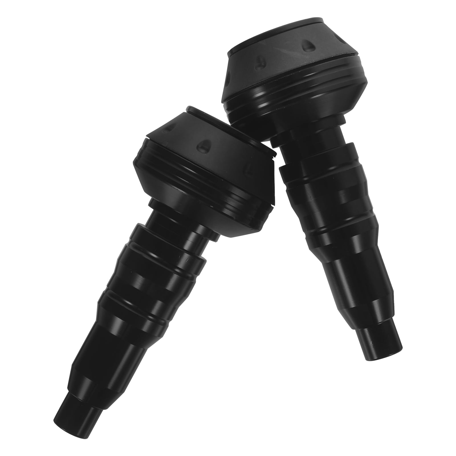 unbranded 2 Pcs Anti-fall Bar Block Motorcycle Accessories Bike Black