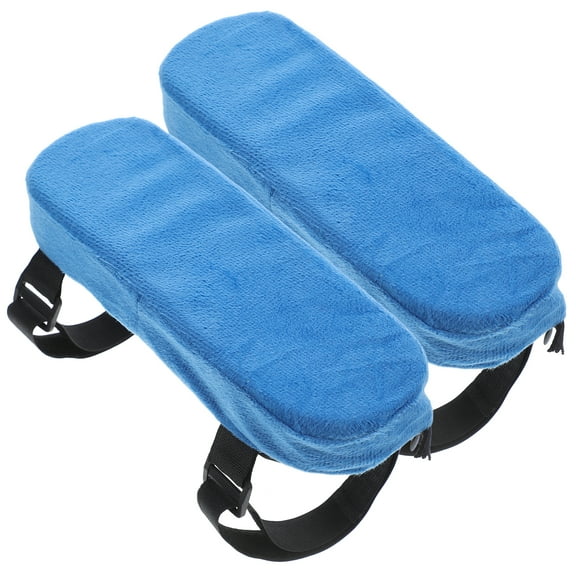 FONDOTIN 2Pcs Office Chair Armrest Cushion Elastic Band Soft PP Cotton Cover