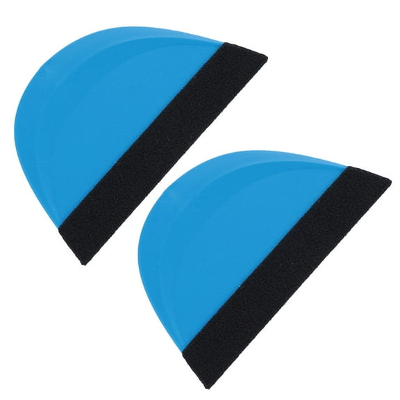SKISUNO Car Accessory Scraper Sky-Blue Plastic 2Pack