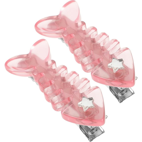 unbranded  2 Pcs Barrettes for Women Thin Hair Fishbone Hairpin Women's