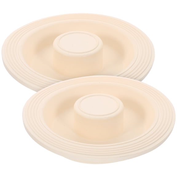 ORDDIART 2Pcs White Rubber Sink Plugs Bathroom Drain Sealing Covers for Home
