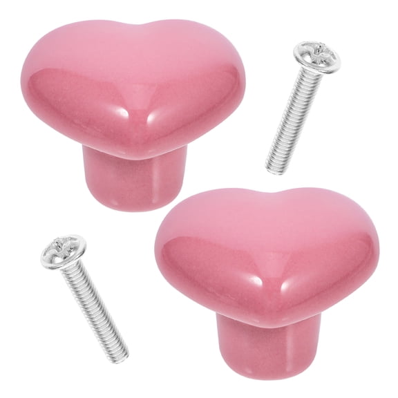 unbranded 2 Pcs Cabinet Handles Bathroom Knobs for Cabinets Door Shift Pink