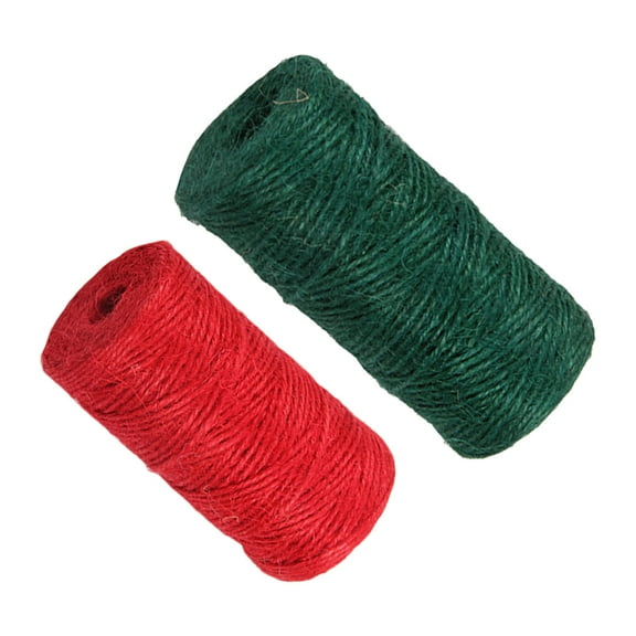 Moluckfu Craft Twine String Dark Green For Christmas Decorations Home Decor 2Pcs