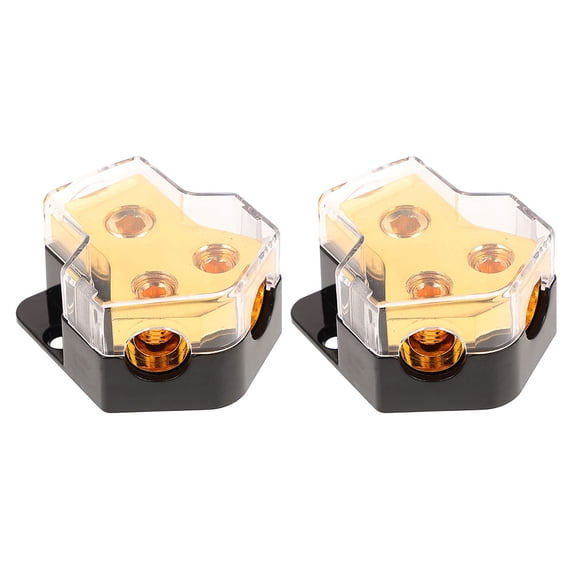 Hytrove Amp Distribution Block Zinc Alloy 2Pcs 1.8In X 1.6In X 1In