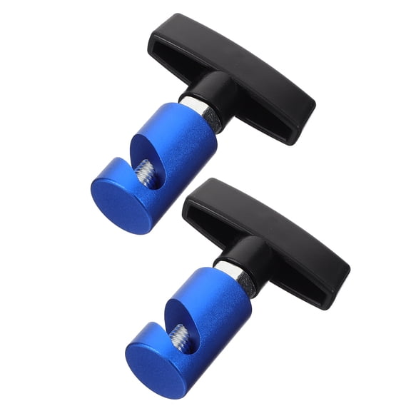 YSNOOWE 2Pcs Blue Car Hood Lift Support Strut Clamp Durable Antislip Metal Clamp for Trunk and Engine Repair